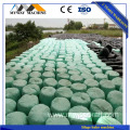 Plastic film wrapped corn silage baler machine